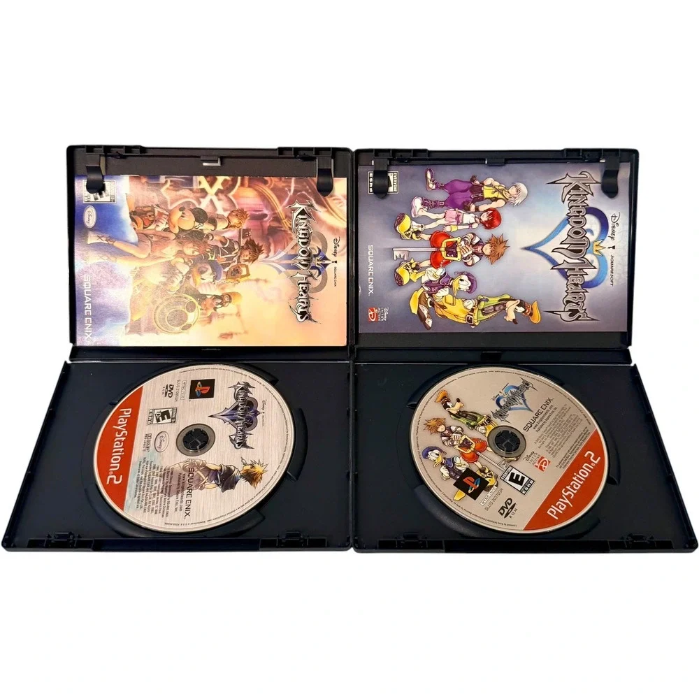 Sony‎ PlayStation 2 Kingdom Hearts 1 & 2 Greatest Hits PS2 Game Bundle Used